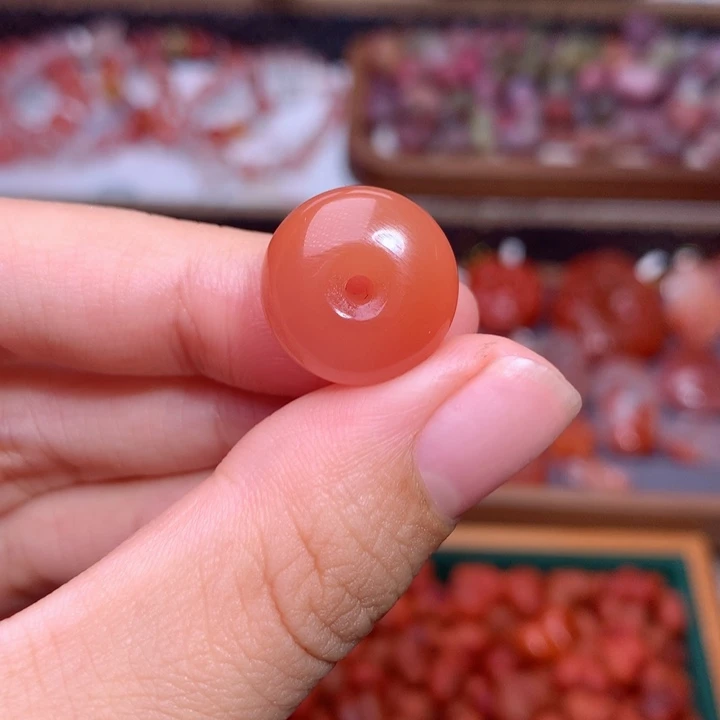 未镶嵌南红南红玛瑙平安扣