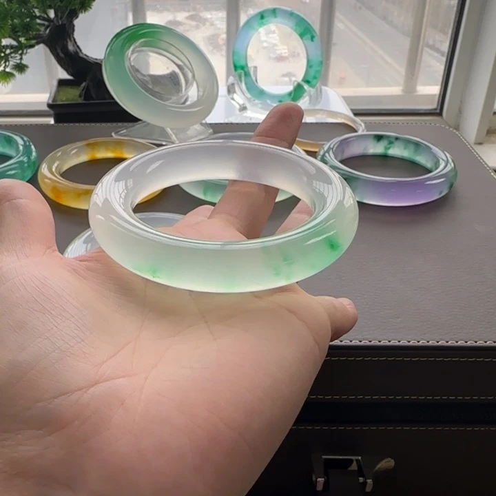 玉丸*^时尚飘花手镯303