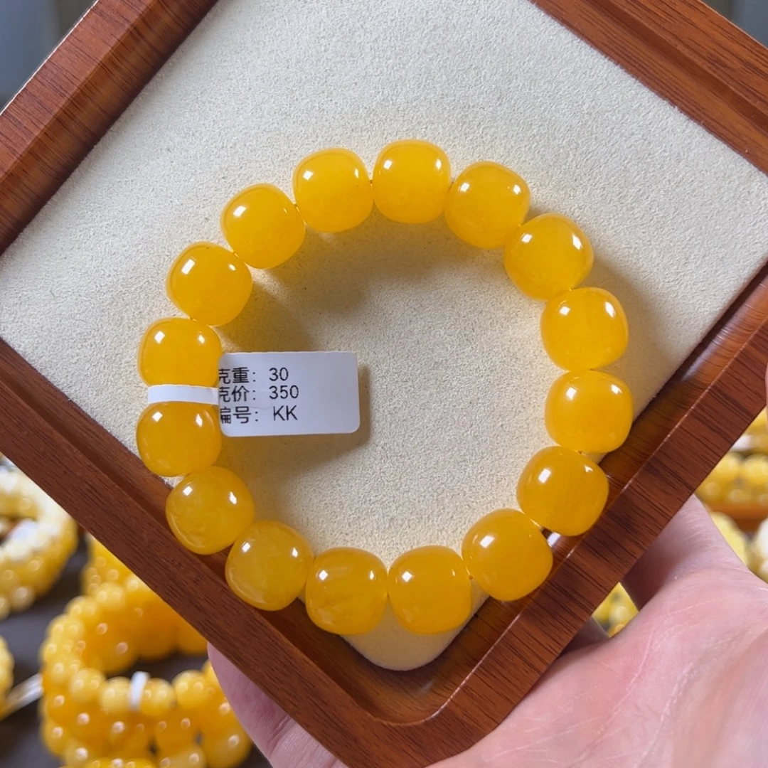 裸石蜜蜡未镶嵌14.6mm焦皮同料满蜜老型kk