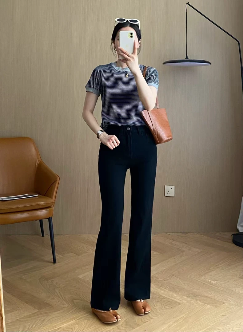 8955 高腰四面弹微辣牛仔裤