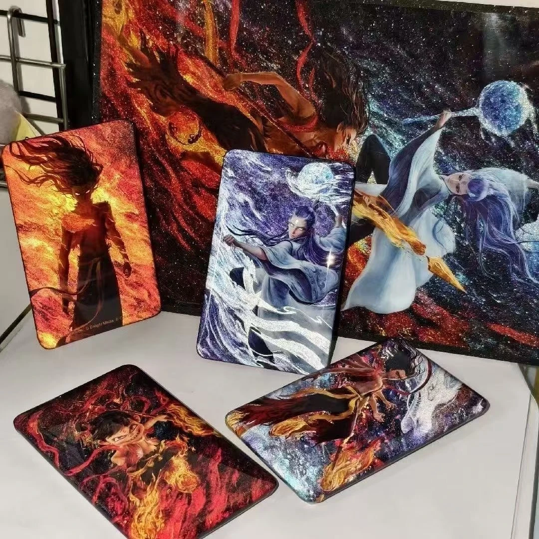 哪吒之魔童周边哪吒闹海敖丙反光方吧唧徽章高颜值同人谷子装饰