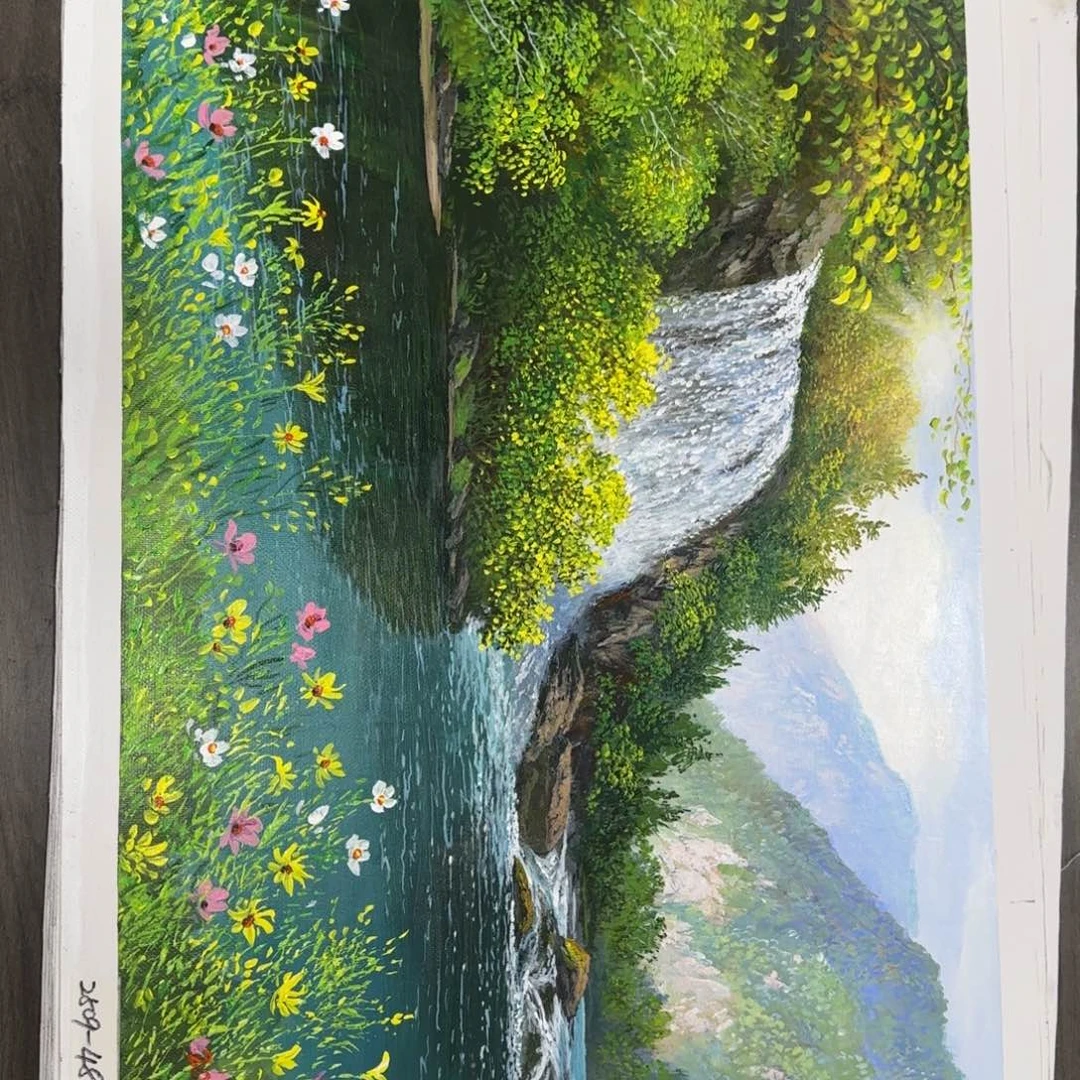 油画青红辣椒切成