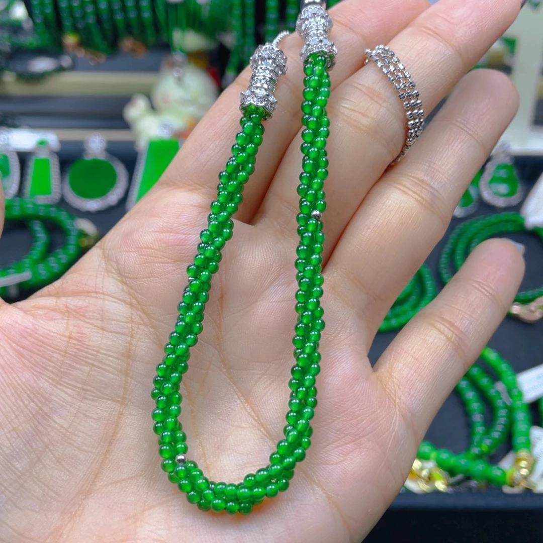 颈饰未镶嵌翡翠麻花l