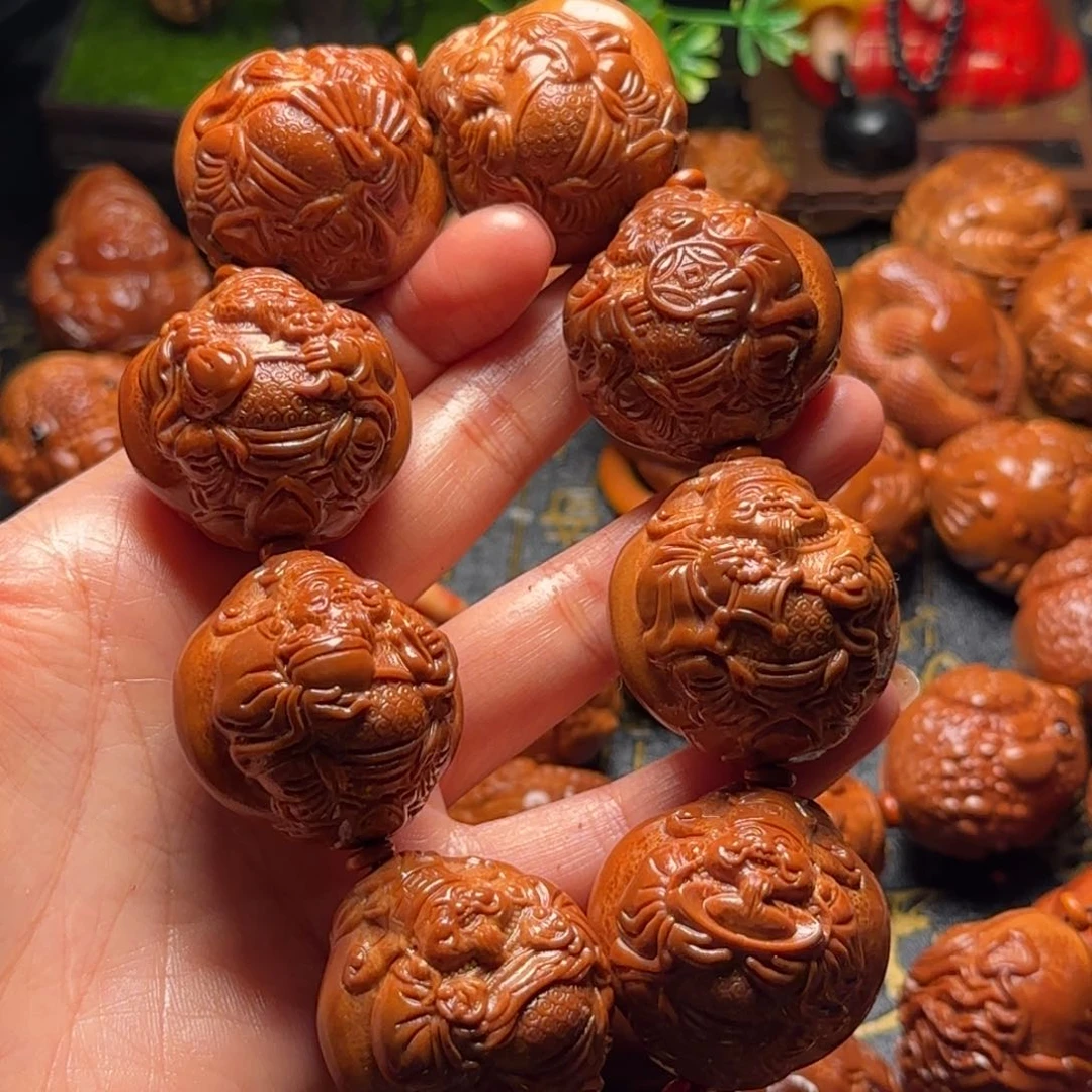 橄榄核手串/手链用****2九龙大财神
