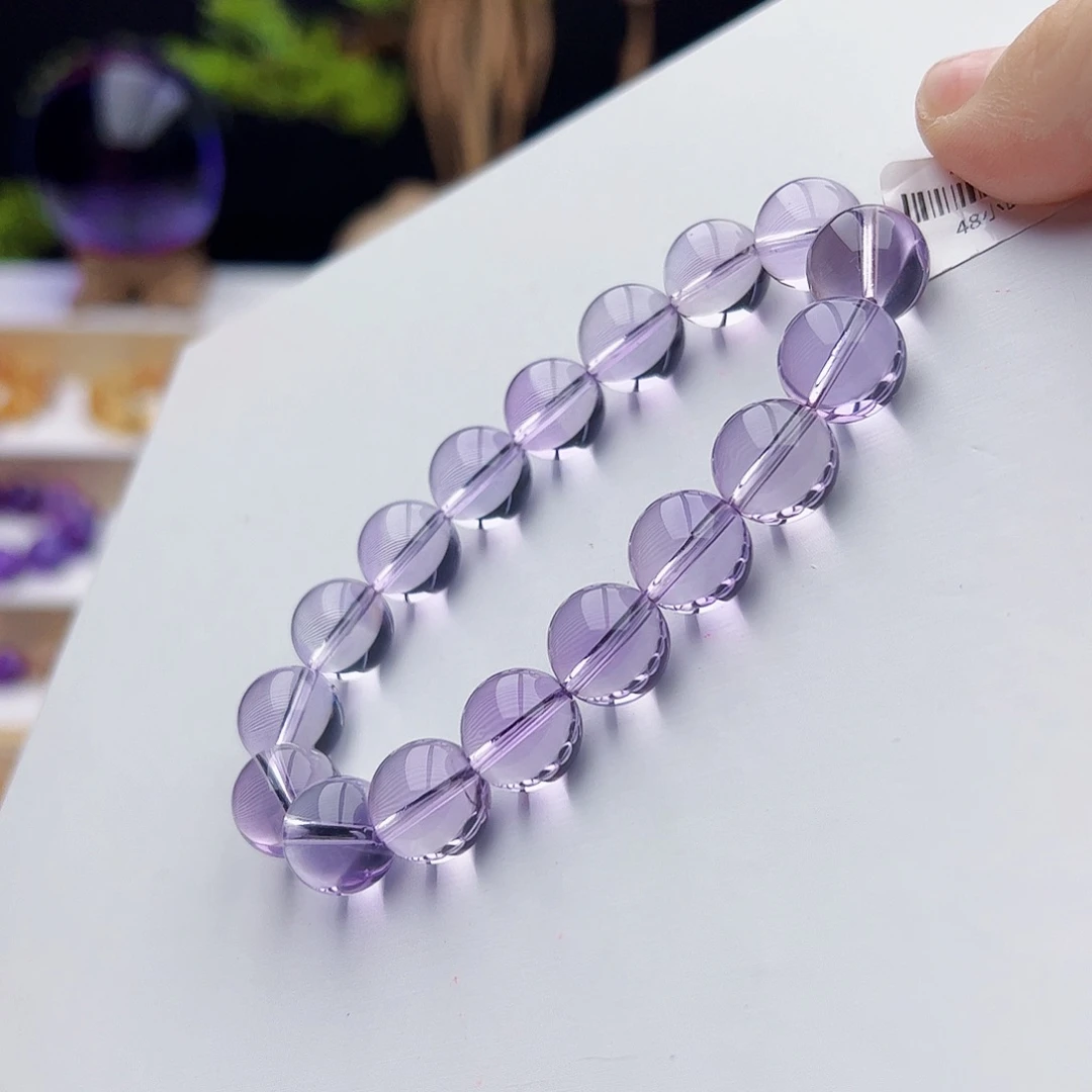 水晶手链未镶嵌玻利维亚紫水晶12mm42.48