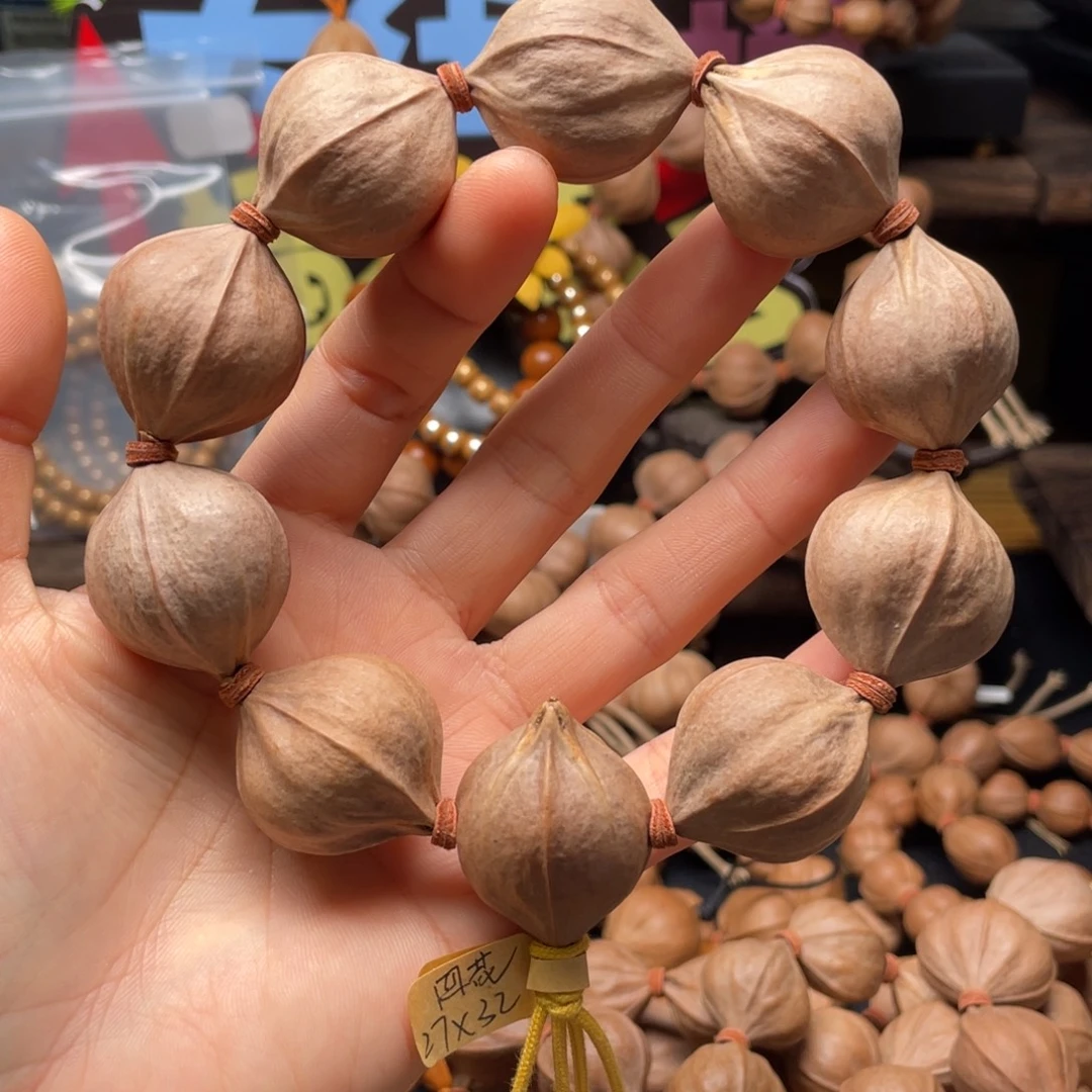 福****橄榄核吊坠2732四花铁核