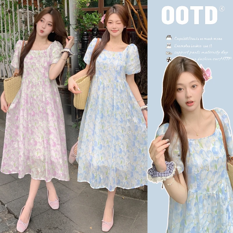 Y3321#2.19新款2025孕妇现货夏季新款大码孕妇连衣裙
