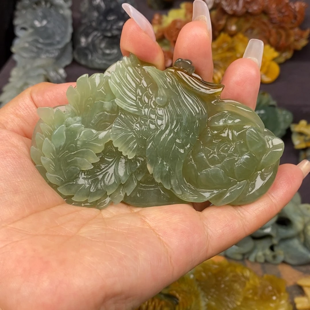 蛇纹石玉未镶嵌吊坠(赠链)暖**阳