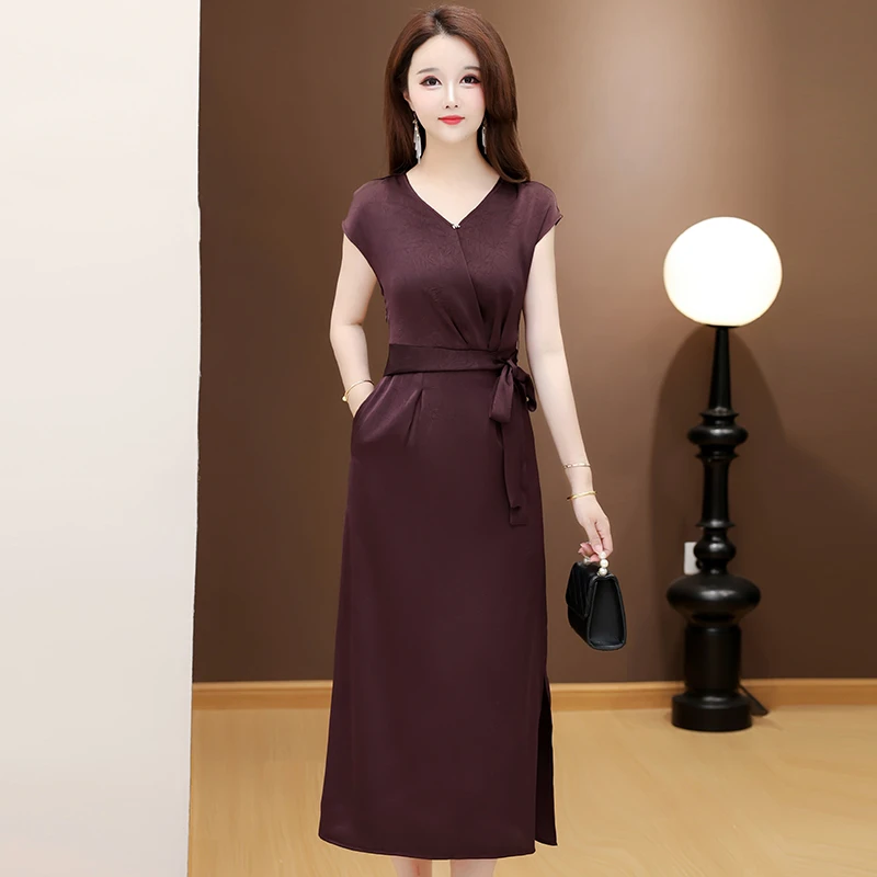 广州十三行爆款连衣裙子女装夏季2025新款轻奢简单大方高级感裙子