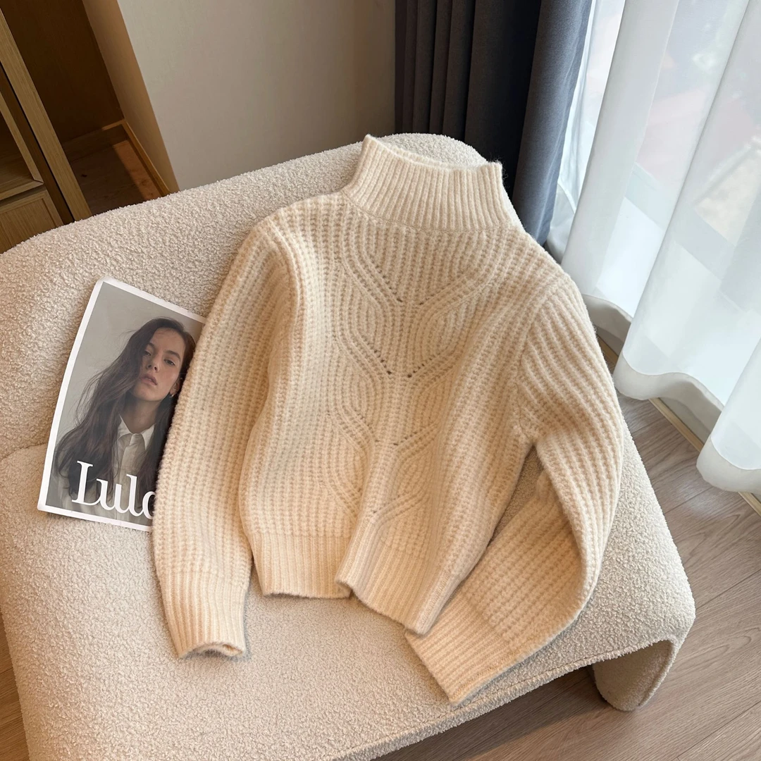 【婷婷推荐】1193复古高级感软糯保暖显瘦打底高领毛衣