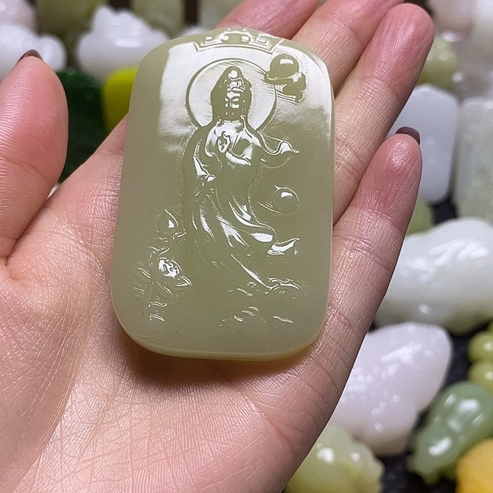 玉天然桌面小摆件