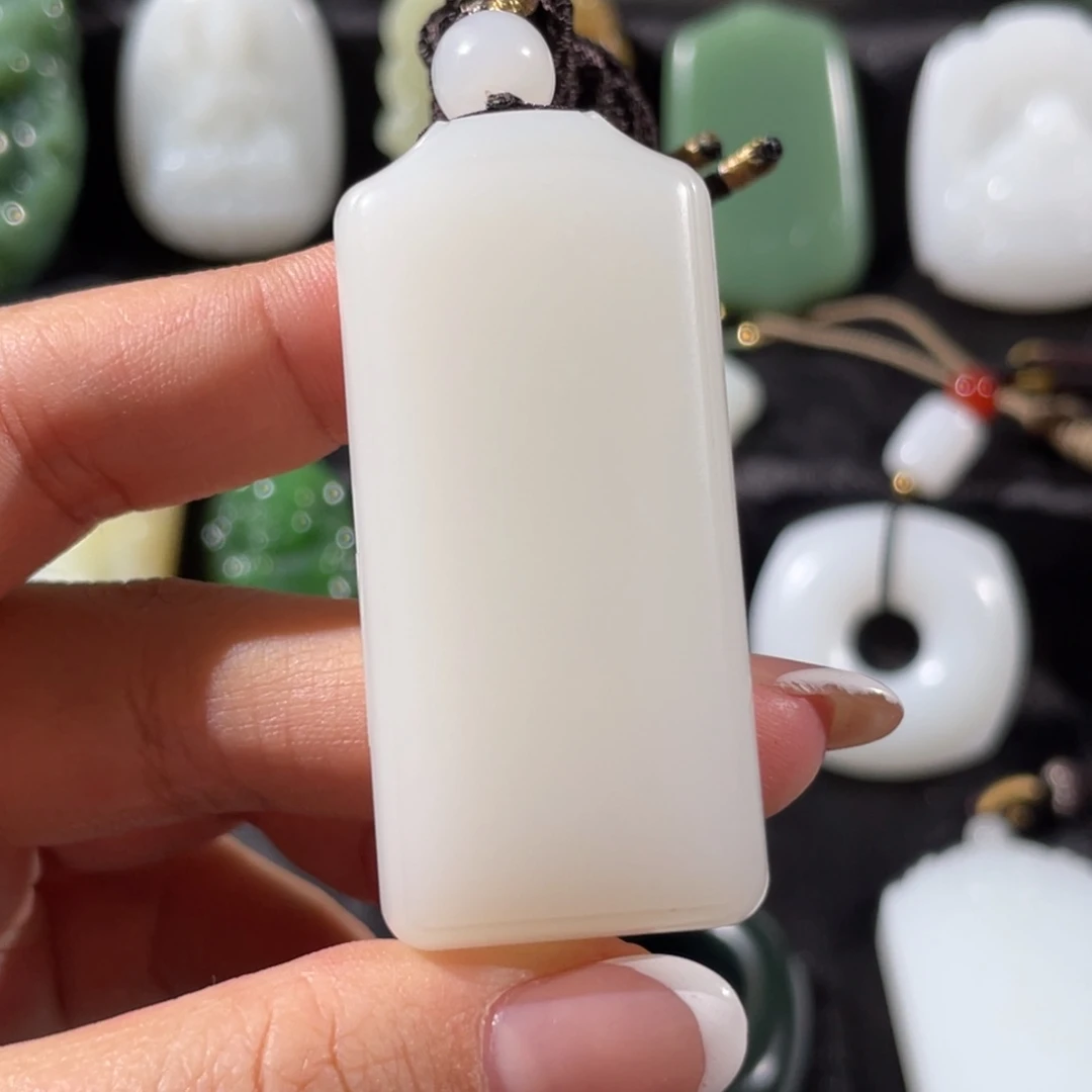 和田玉未镶嵌挂件