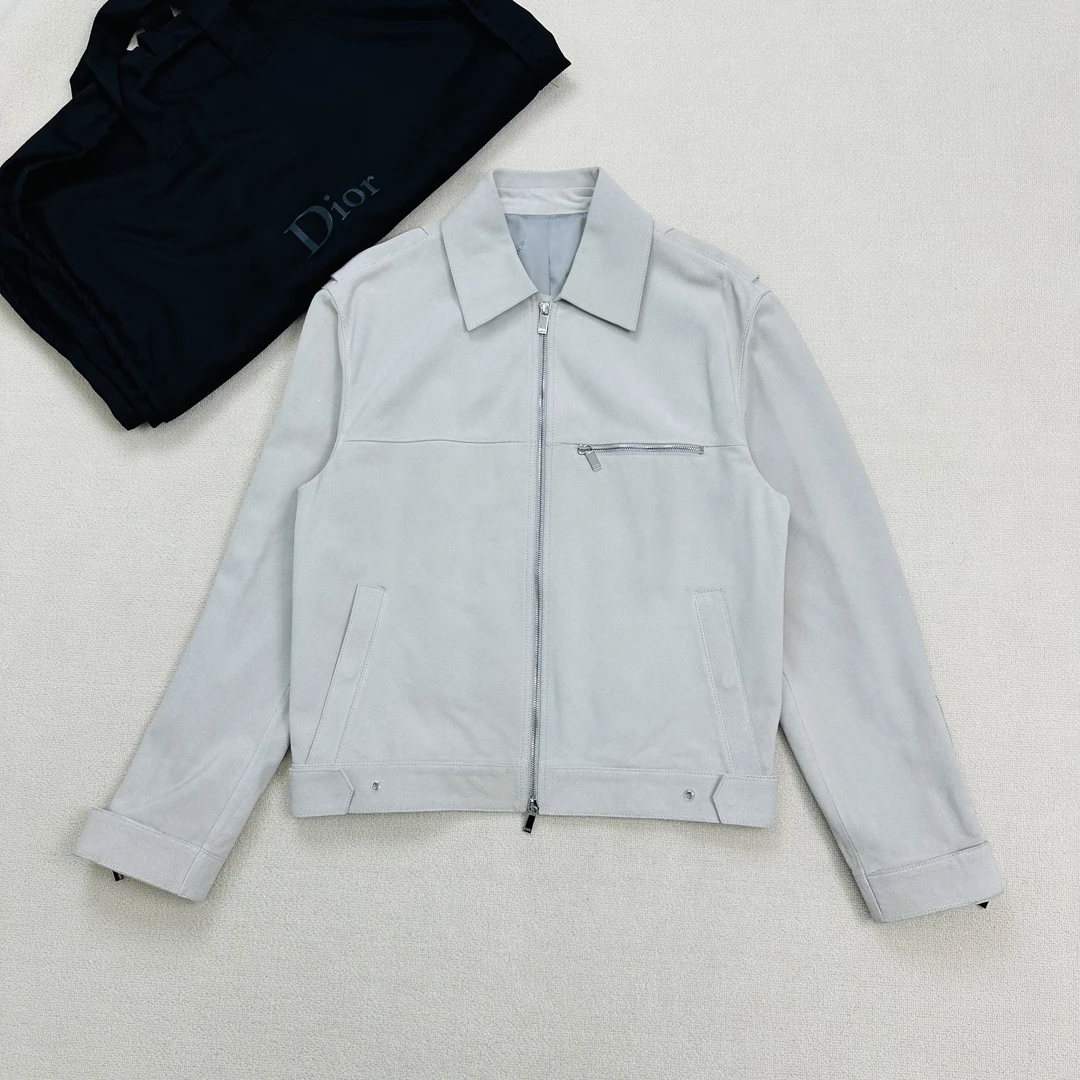 99新 DIOR/迪奥 满天星闪钻皮衣夹克/52码/WL0906