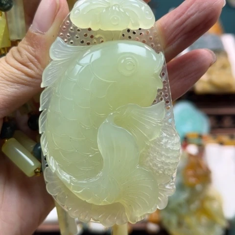 岫玉挂件未镶嵌挂件