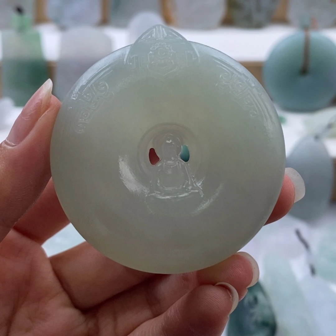 未镶嵌定制翡翠青****子毛货无鉴赏期