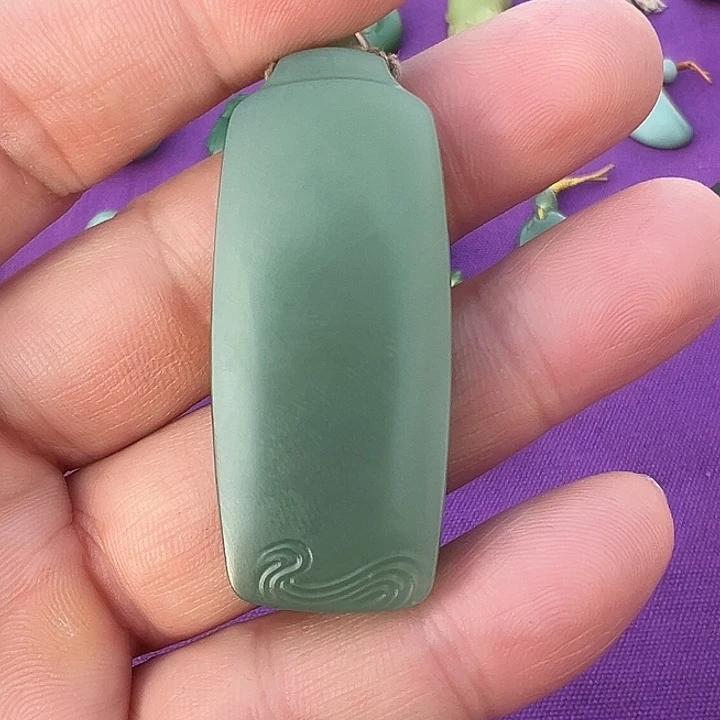 和田玉（碧玉）未镶嵌吊坠(不含链)
