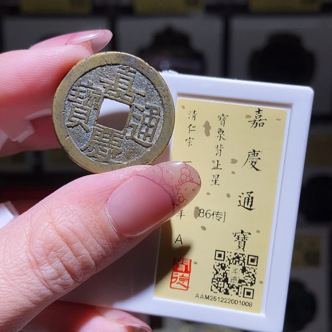 铜永通文化 清 嘉庆通宝上星1008L