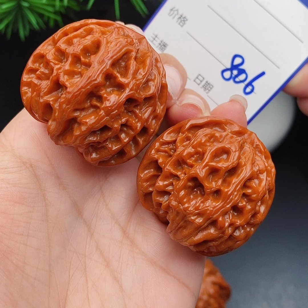 文玩核桃把件40苹果806