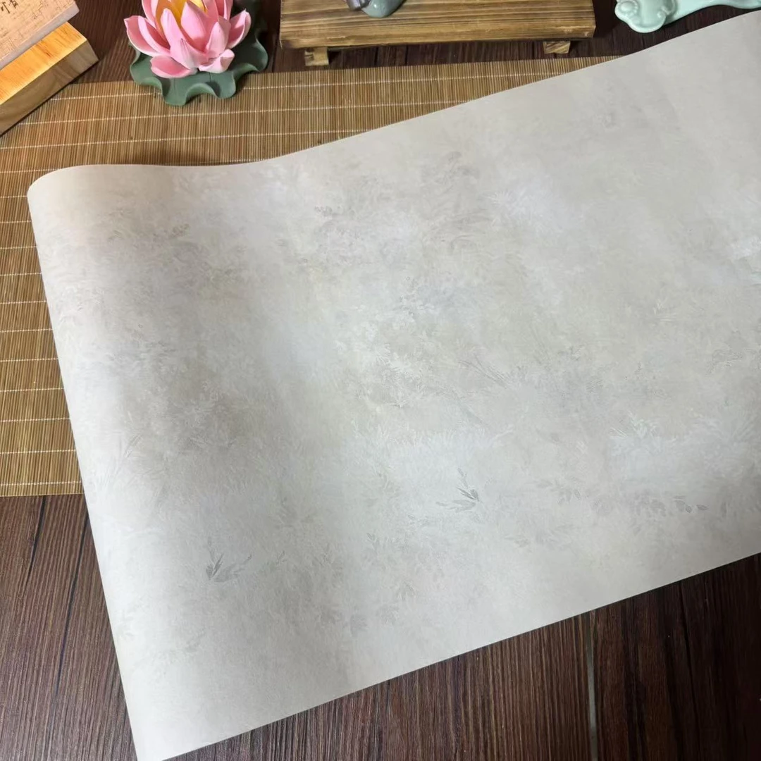 静德斋微喷蜡染【流沙长卷】小楷小行书半生半熟作品宣纸