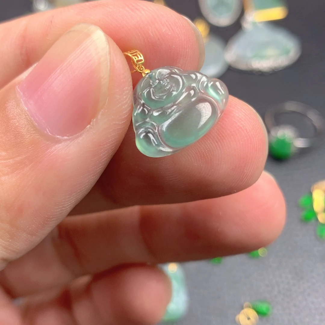 【闪购商品】翡翠18K金镶嵌颈饰翡翠