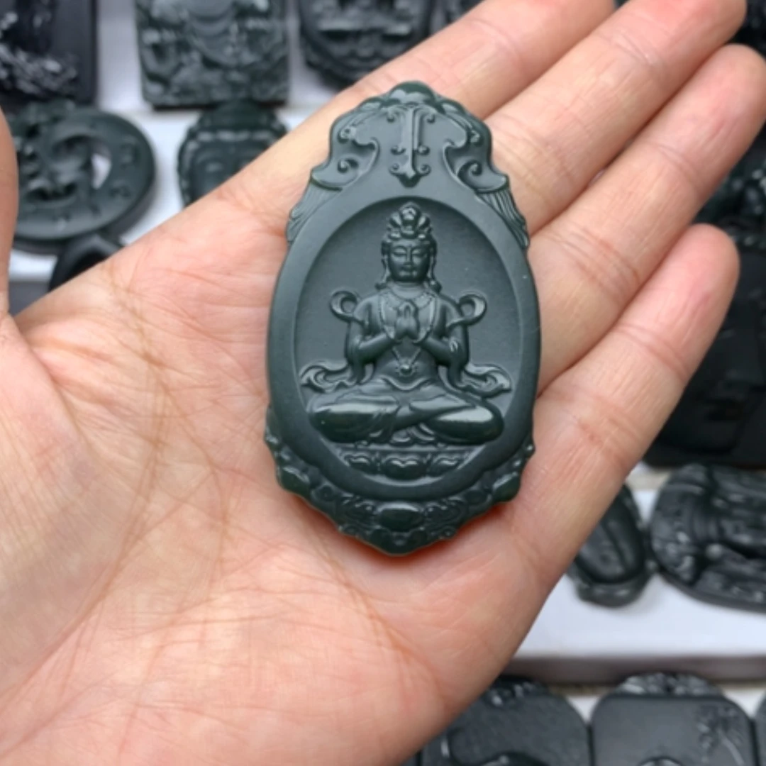 【闪购商品】和田玉颈饰未镶嵌双面雕刻