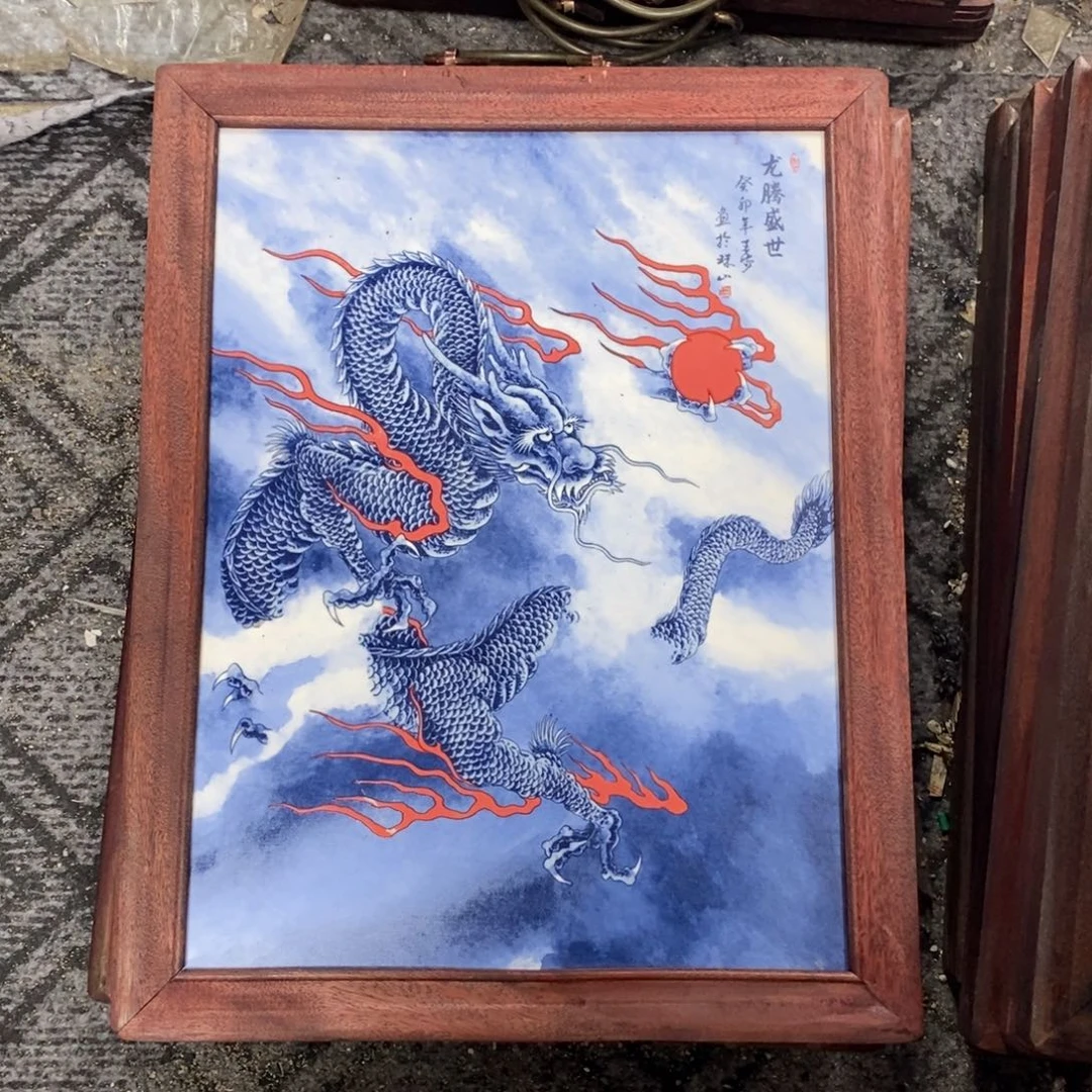 瓷37*28 景德镇瓷板画柴窑烧制