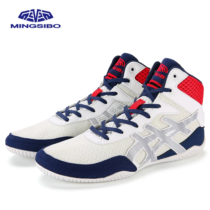 专业摔跤鞋成人男女健身训练鞋比赛散打格斗儿童拳击鞋自由搏击鞋