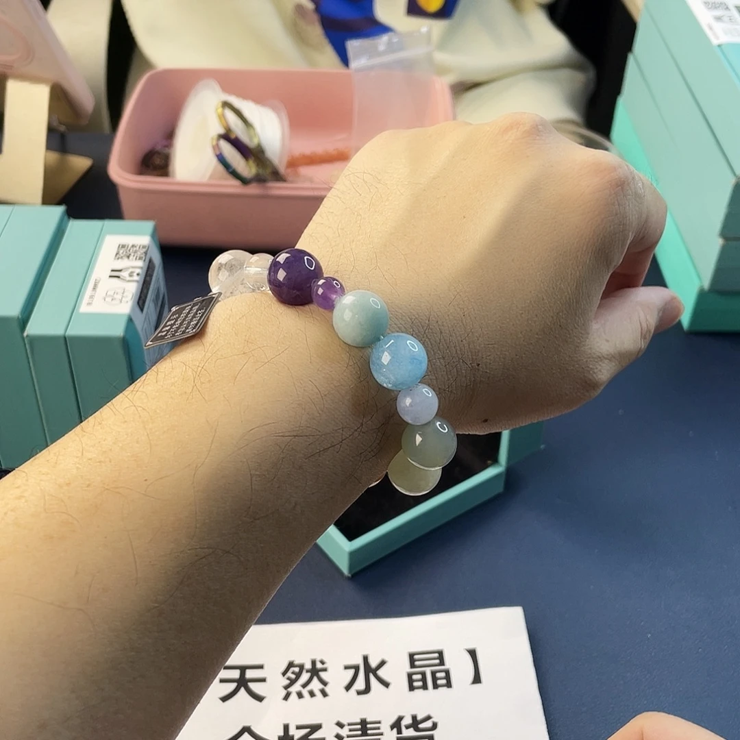 水晶手链银S925镶嵌