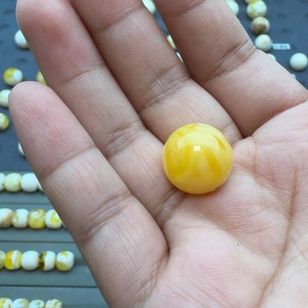 裸石琥珀未镶嵌16➕圆珠