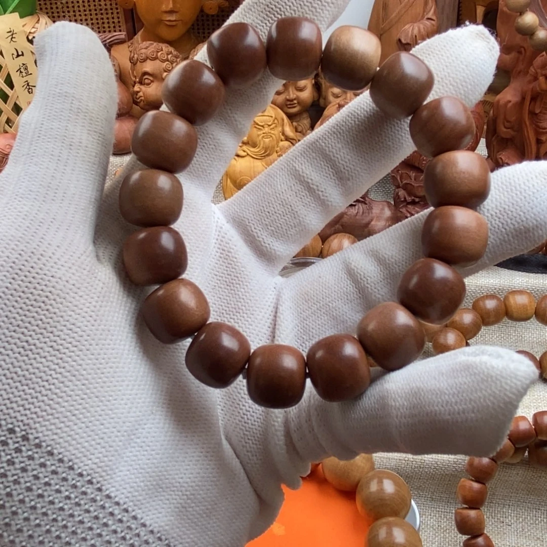走***快檀香木手串/手链老山檀香，奶香13.14