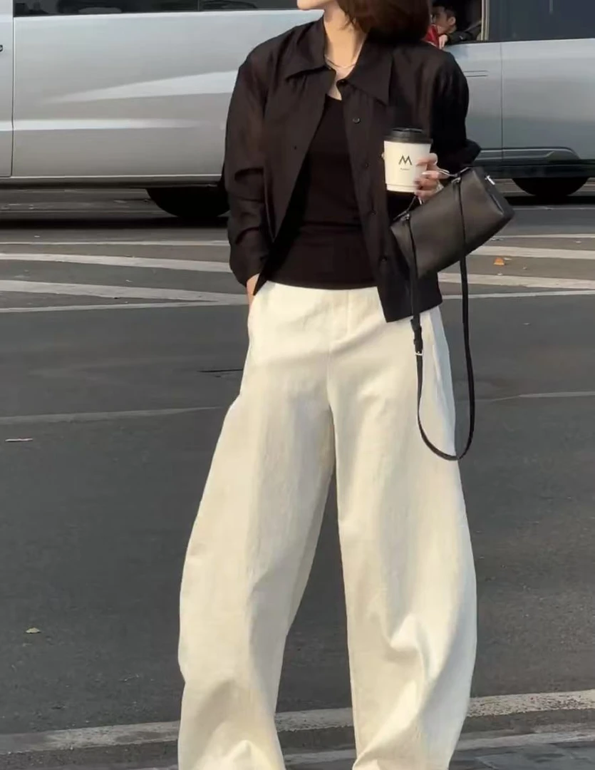 新款时尚气质洋气薄款开衫上衣百搭裤子女装