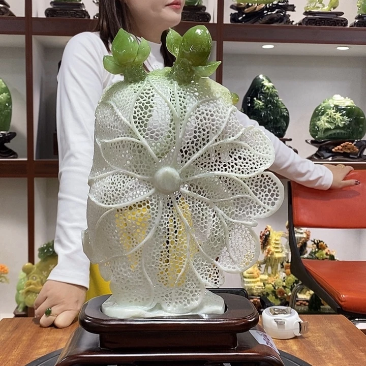 用***3玉山水摆件 玄关摆件