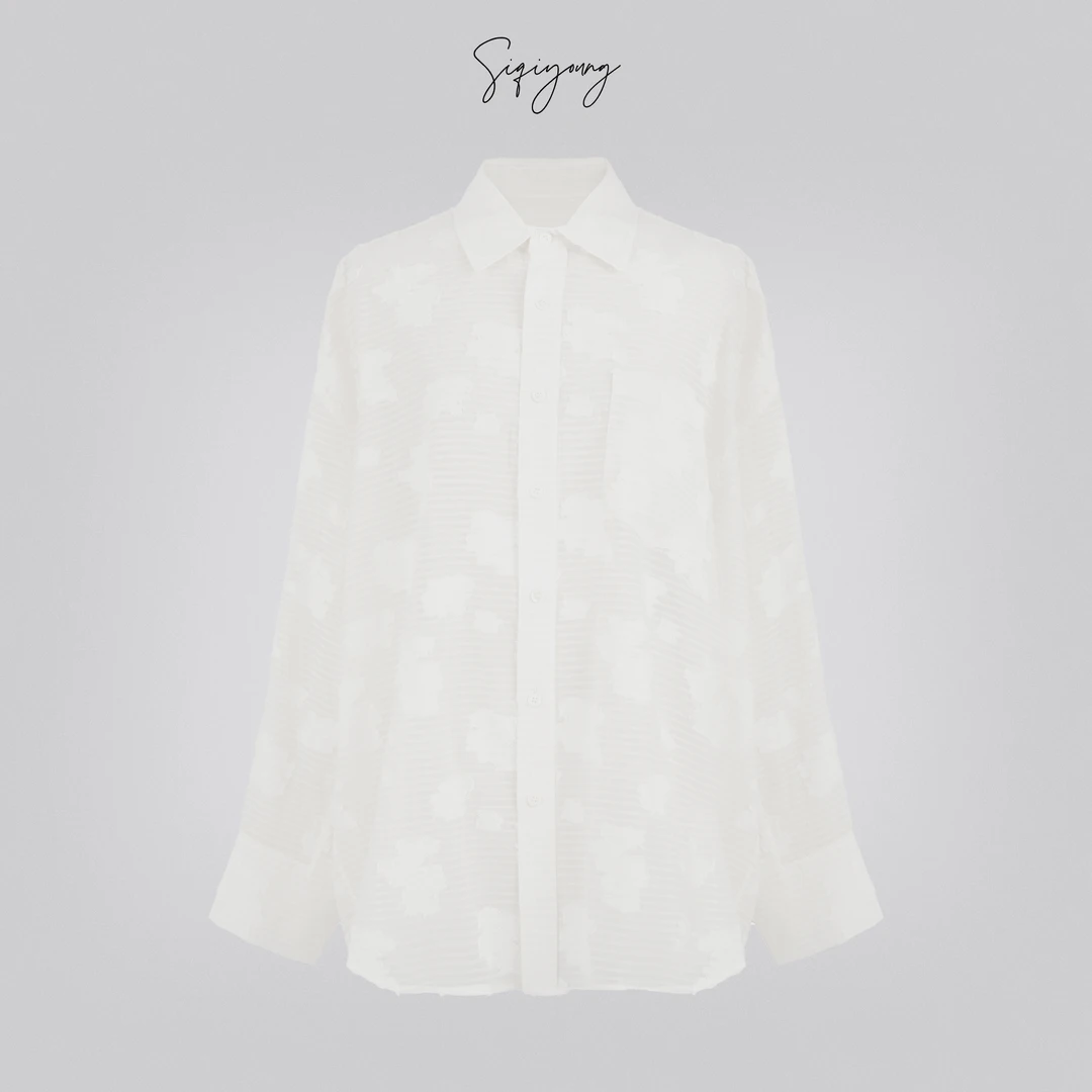 SIQIYOUNG 繁花-烧花衬衫