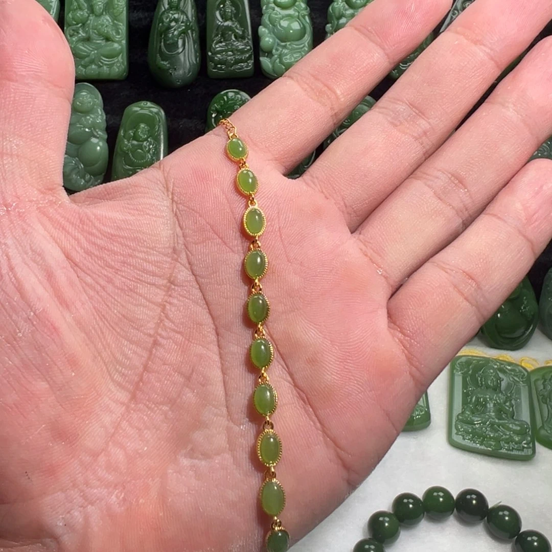 套链银S925镶嵌和田玉