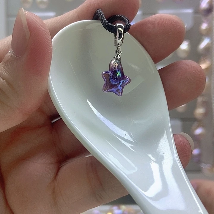 淡水珍珠颈饰银S925镶嵌34