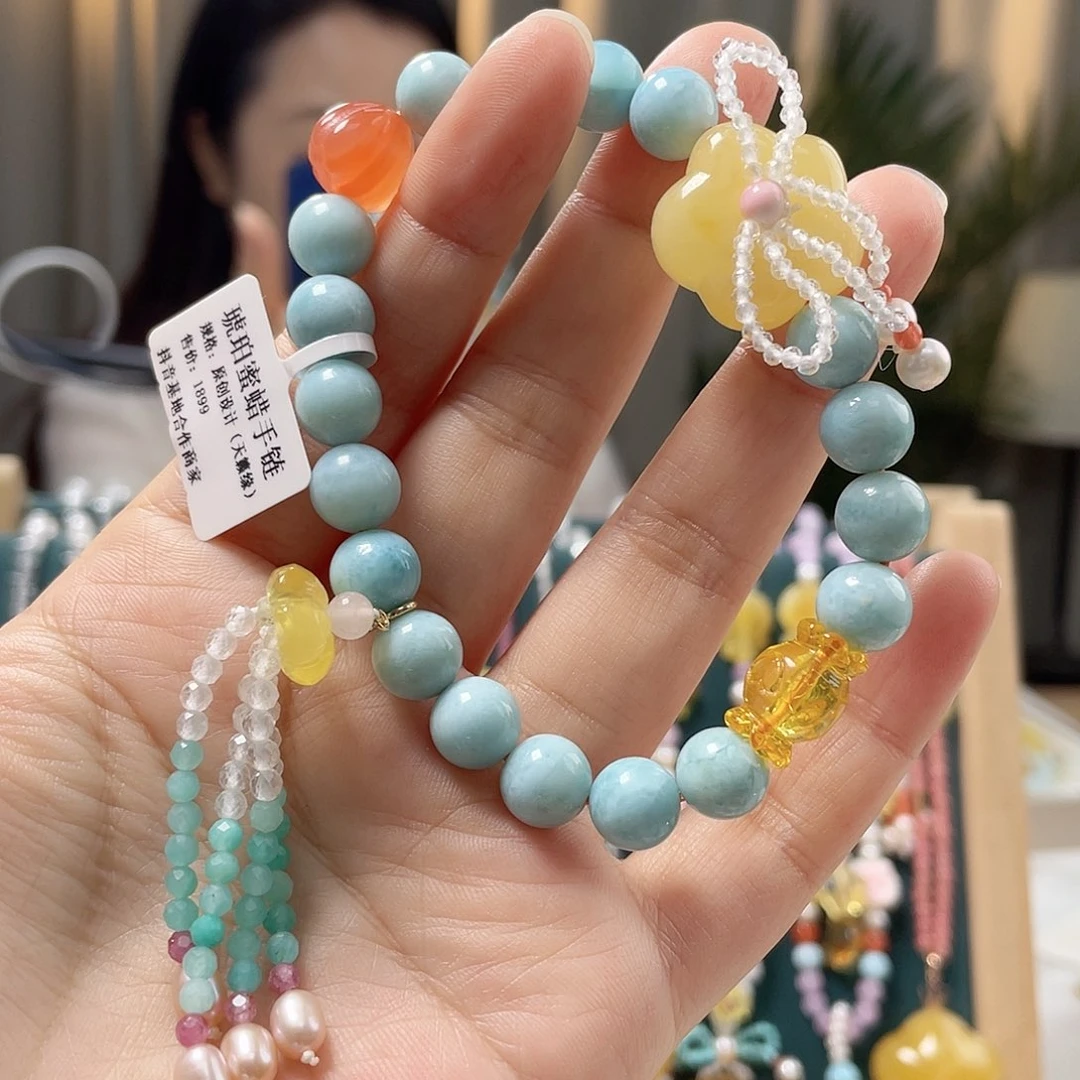 未镶嵌琥珀裸石蜜蜡手串