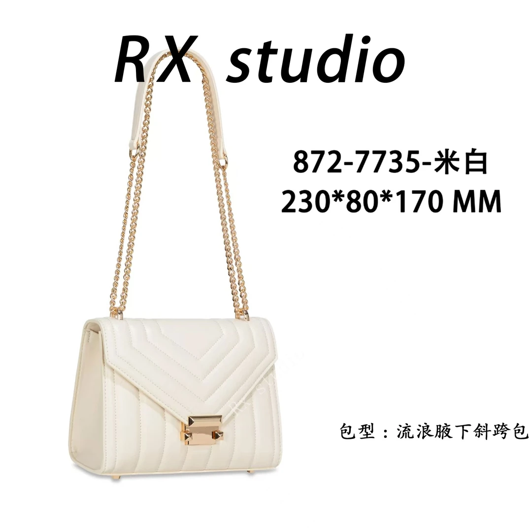 【母亲节礼物】GQ-7735-米白RAIN.CUN轻奢小众时尚女士包