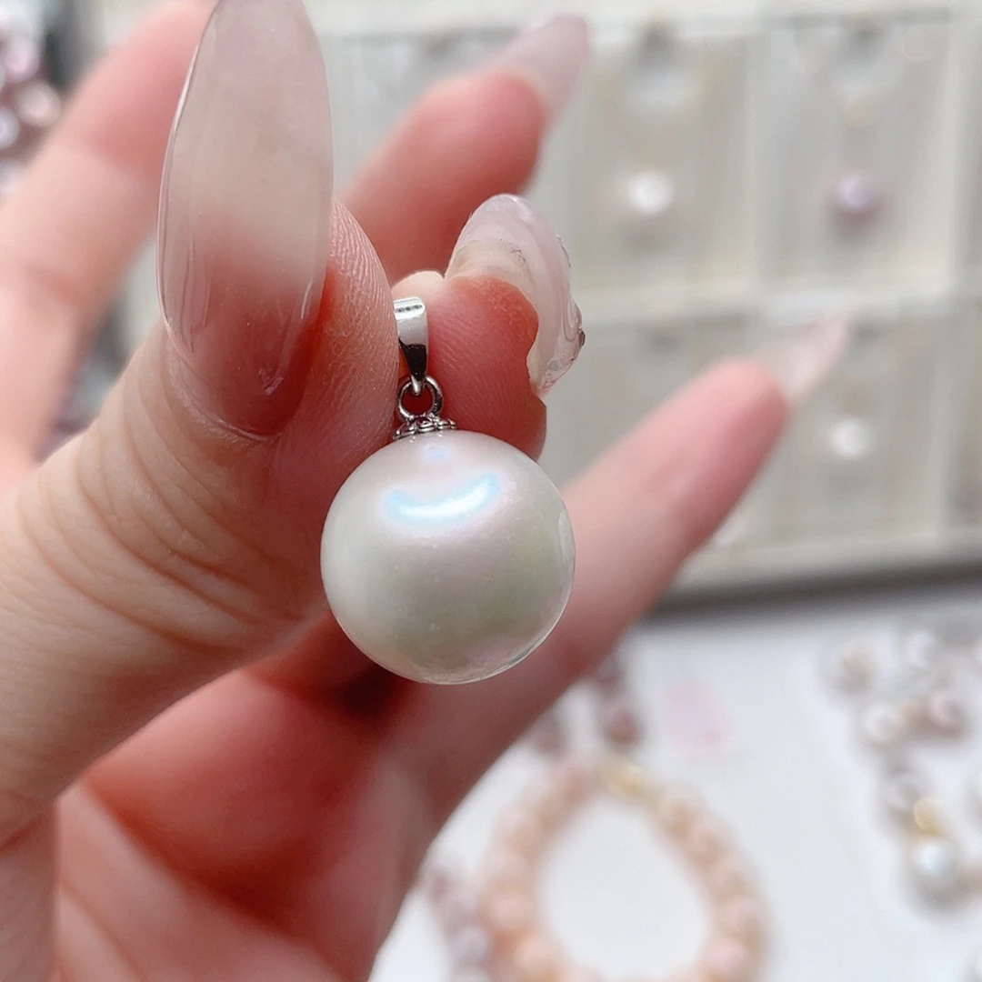 吊坠(赠链)合金淡水珍珠白14