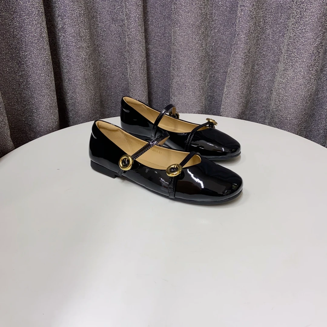 【表弟严选】 C4873 黑色  时尚低跟圆头气质浅口女单鞋