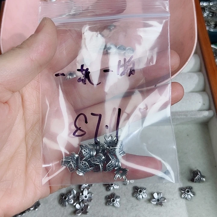 链子925银无925手工银花托