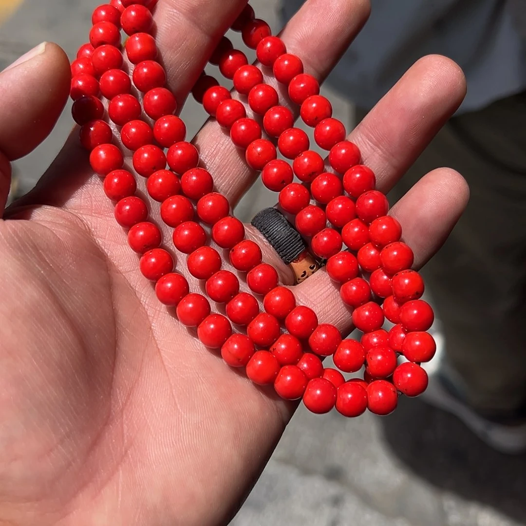 琉璃成品8毫米五明小年份怀业珠