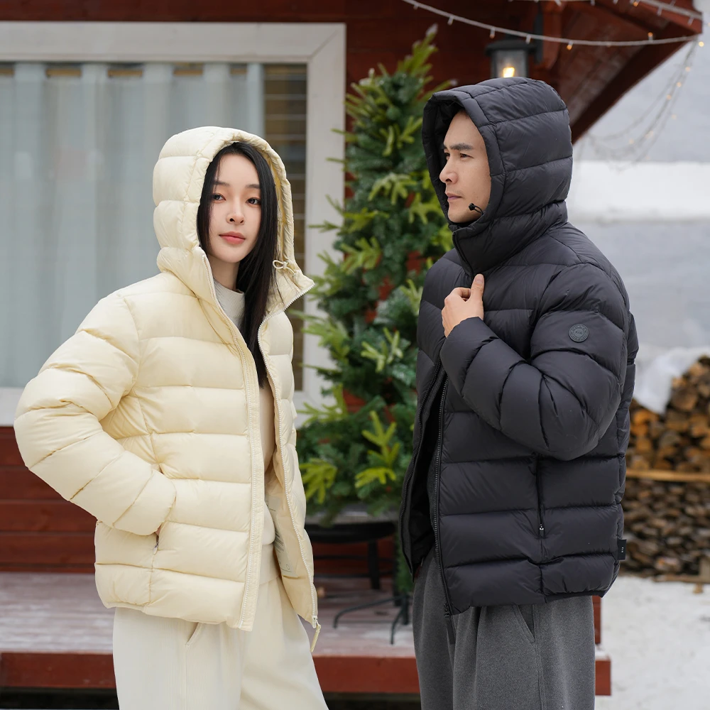 朱先生FIC【中厚连帽款羽绒服】暖芯+背带+95鸭绒+恒温保暖御寒