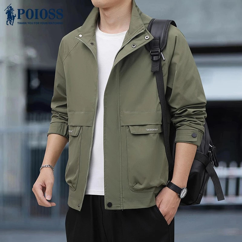 高登保罗夹克男士2025春秋季新品韩版潮流百搭宽松休闲上衣外套