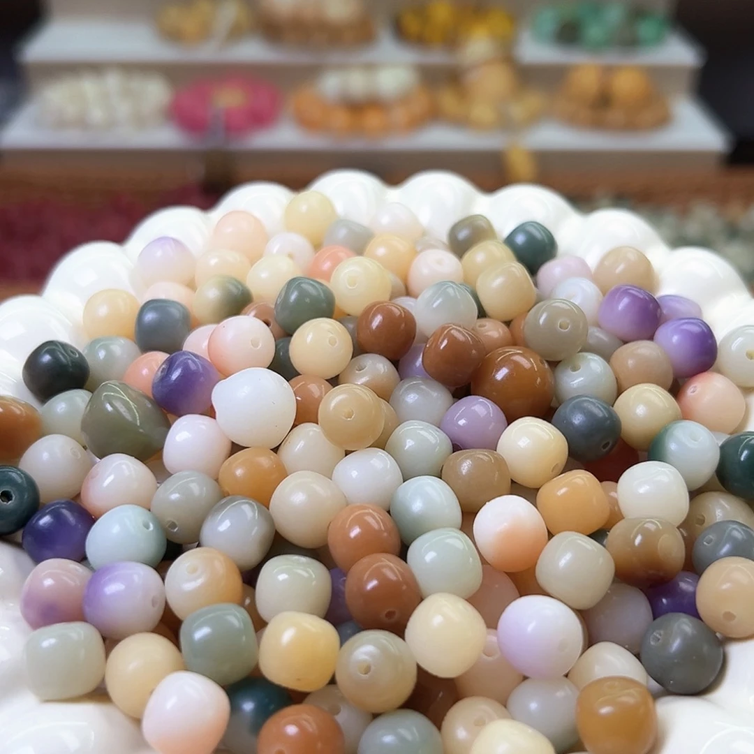 菩提根/象牙果手串卡10马卡龙桶200颗