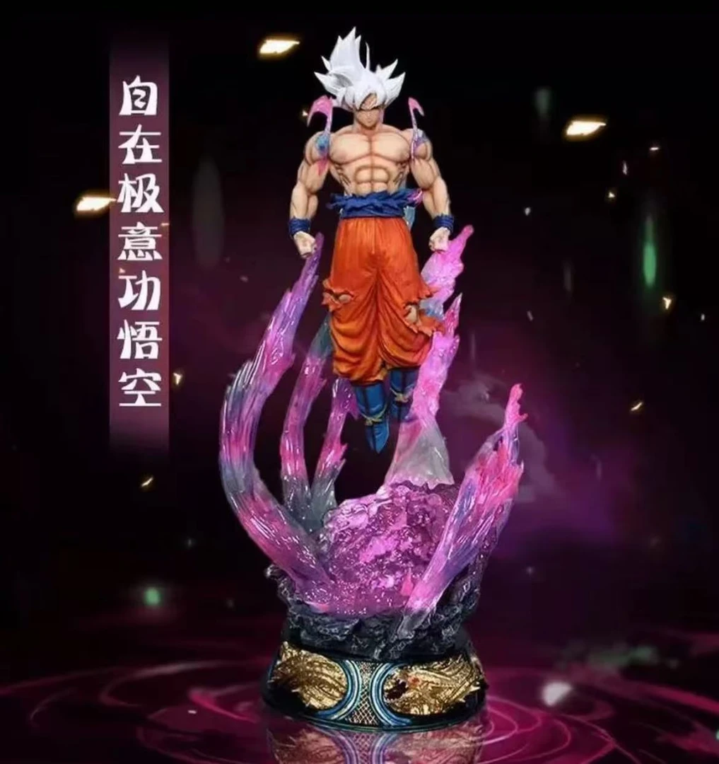 精品 现货 七龙珠 自在极易悬浮悟空 地台带灯光 手办摆件