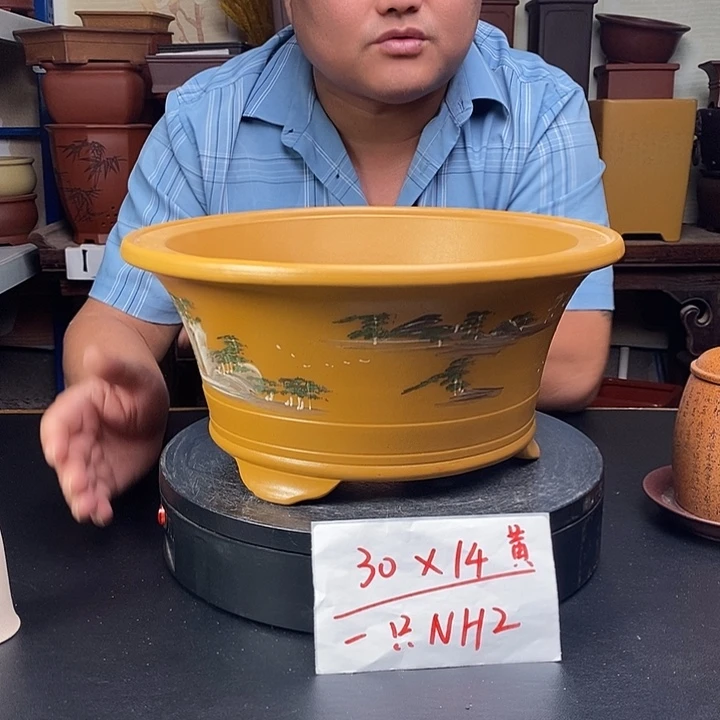 紫砂花盆货号一只NH2