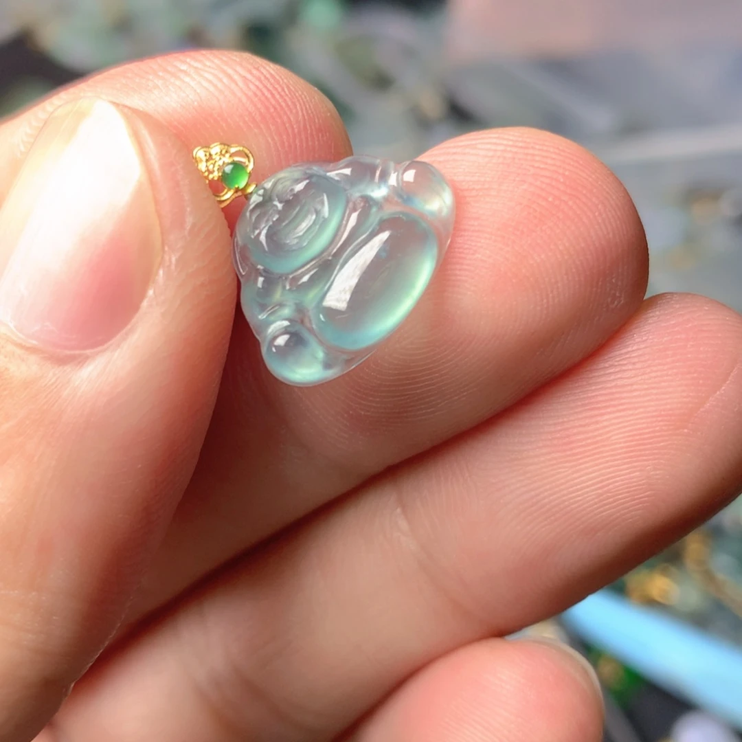 【闪购商品】翡翠18K金镶嵌颈饰翡翠