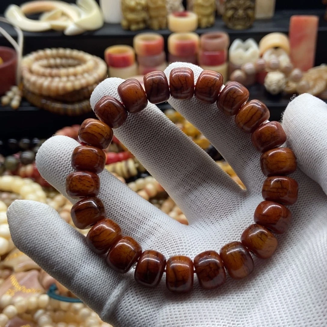 驼骨手串/手链12毫米牦牛骨