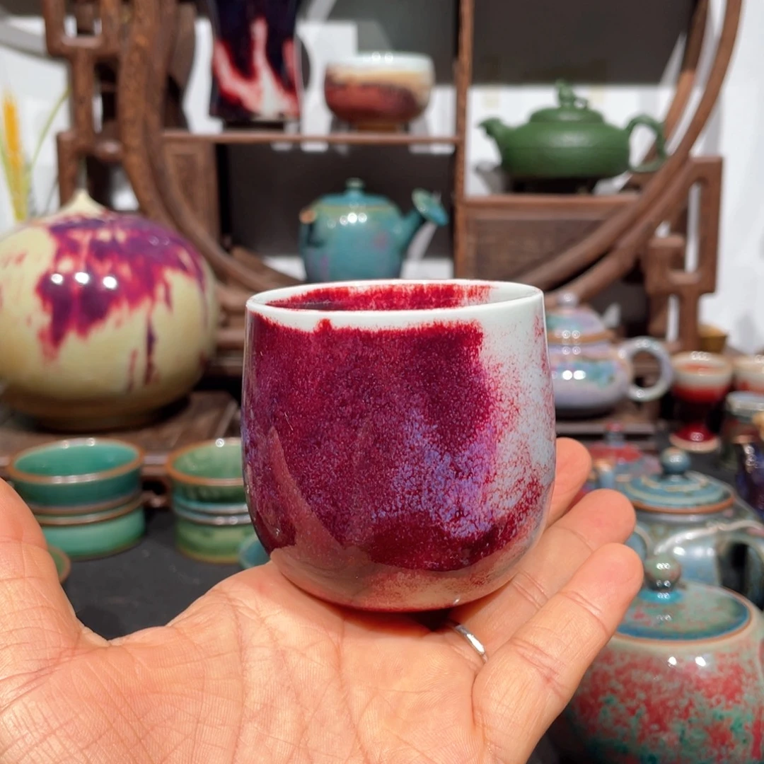 似***懂中国神后钧瓷茶器