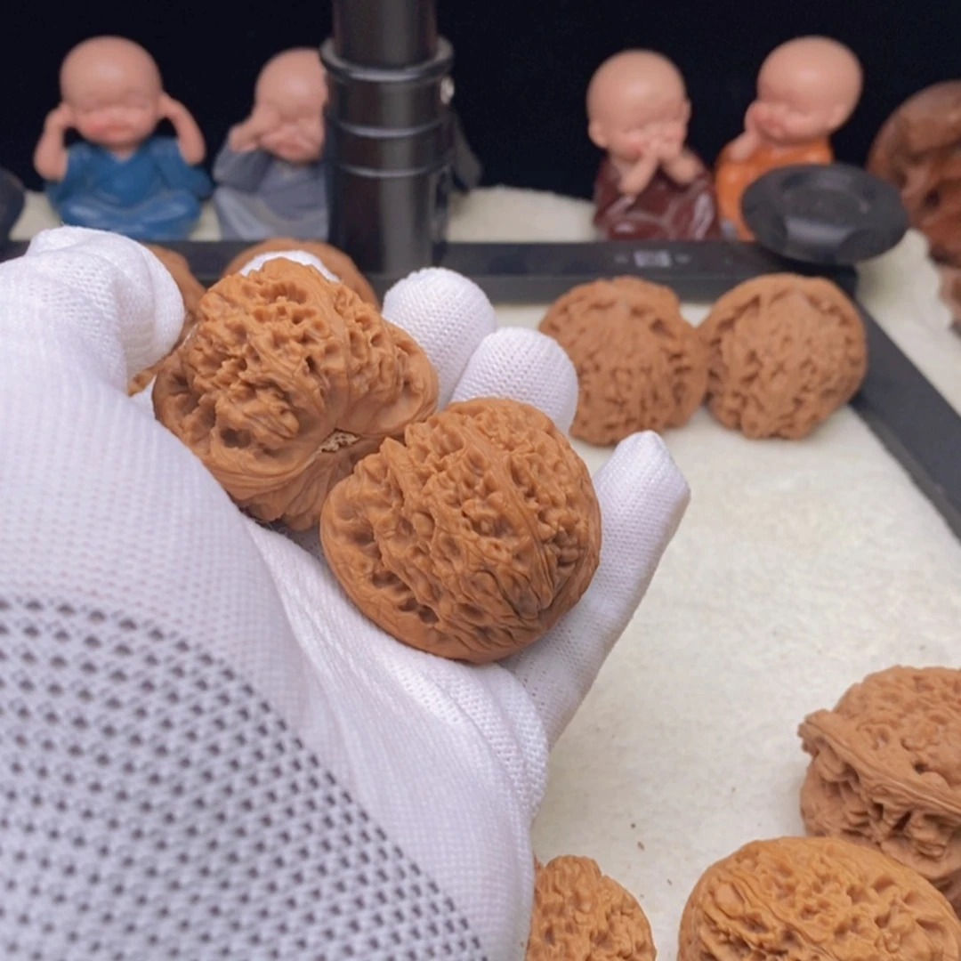 文玩核桃把件爱****猫文玩核桃